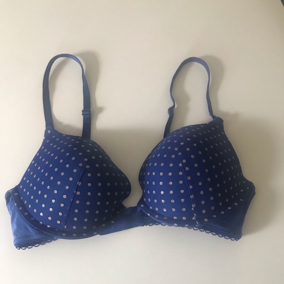 Victoria's Secret Other - Victoria’s secret posh up bra color blue size 34C